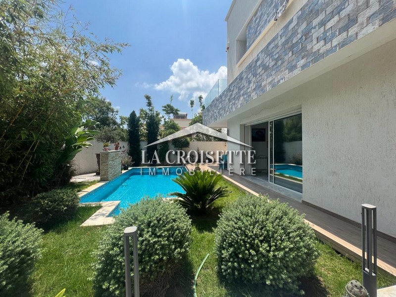La Marsa Sidi Daoud Location Maisons Villa s5 avec piscine  gammarth mvl1387