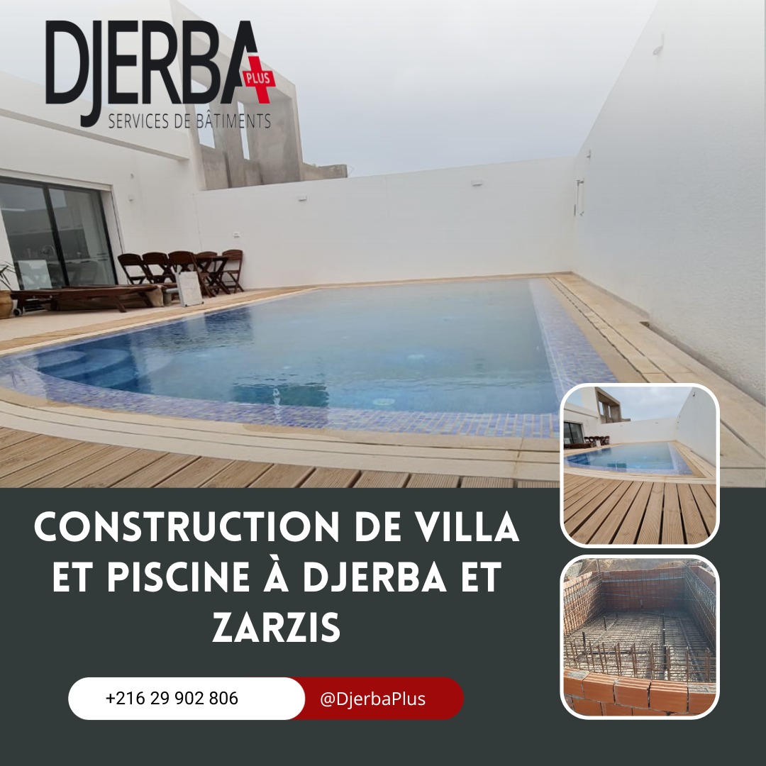 Djerba - Houmet Essouk Djerba  Autre Autre Construction villa et piscine  djerba et  zarzis