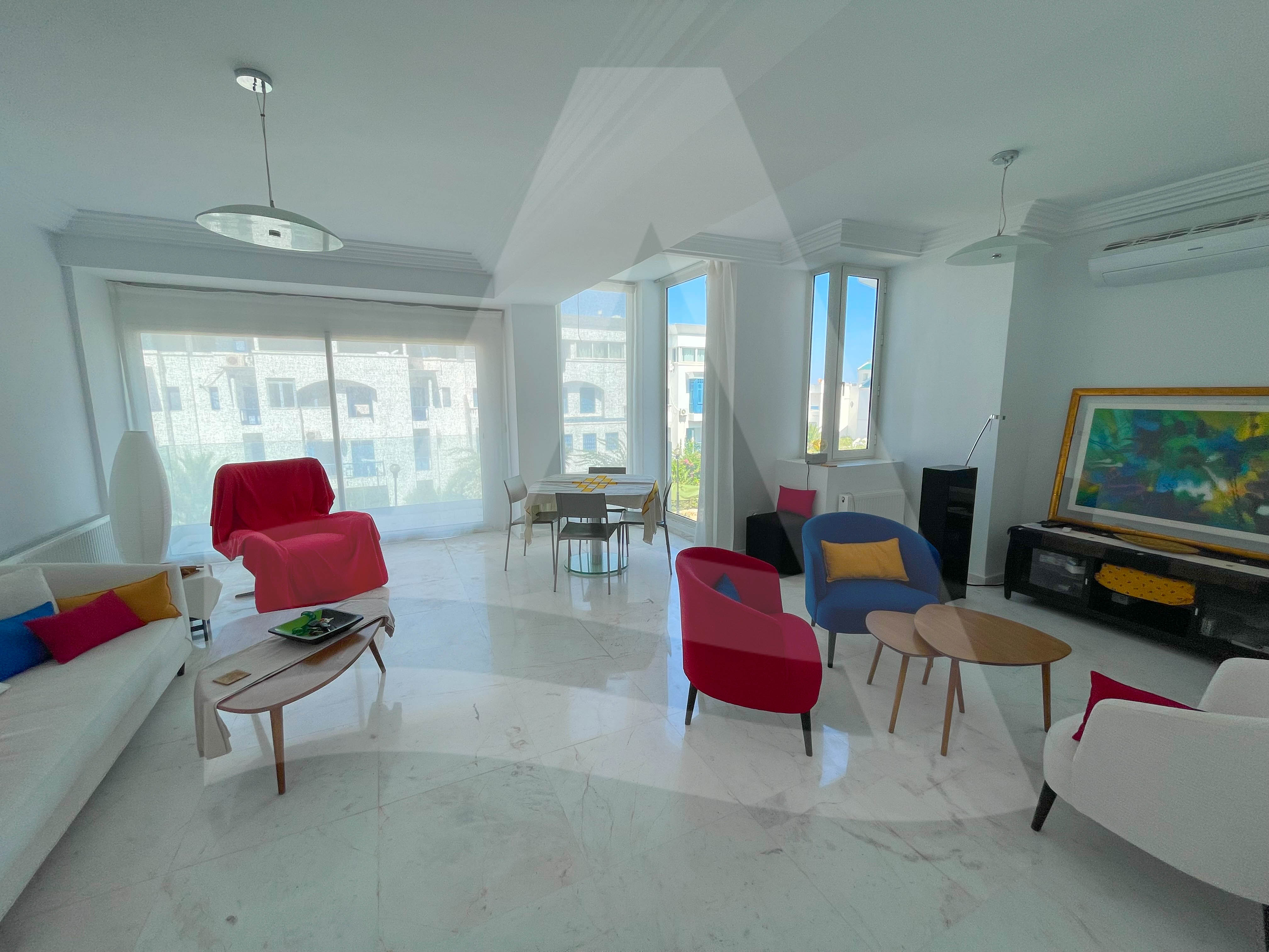 La Marsa Gammart Location Appart. 3 pices Appartement vue mer  gammarth