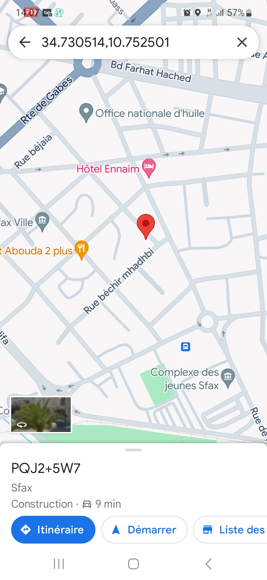 Sfax Ville Sfax Hached Location Surfaces Local a 5 min station louage