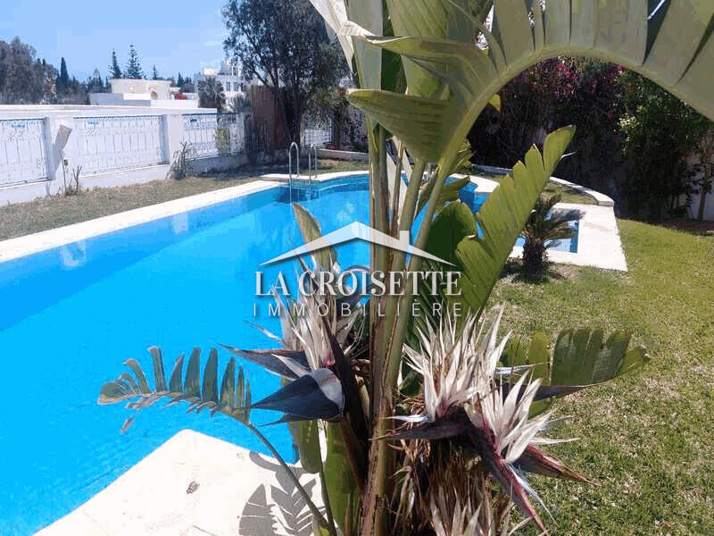 La Marsa Gammart Location Maisons Villa s4 avec piscine  gammarth mvl1104