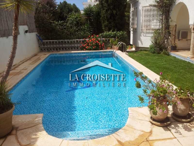 La Marsa Gammart Location Maisons Villa s6 avec piscine  gammarth mvl1534