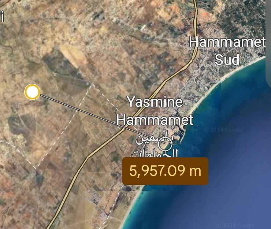 Hammamet Sidi Jedidi Terrain Terrain agricole 1ha opportunit  6km de yasmine hammamet