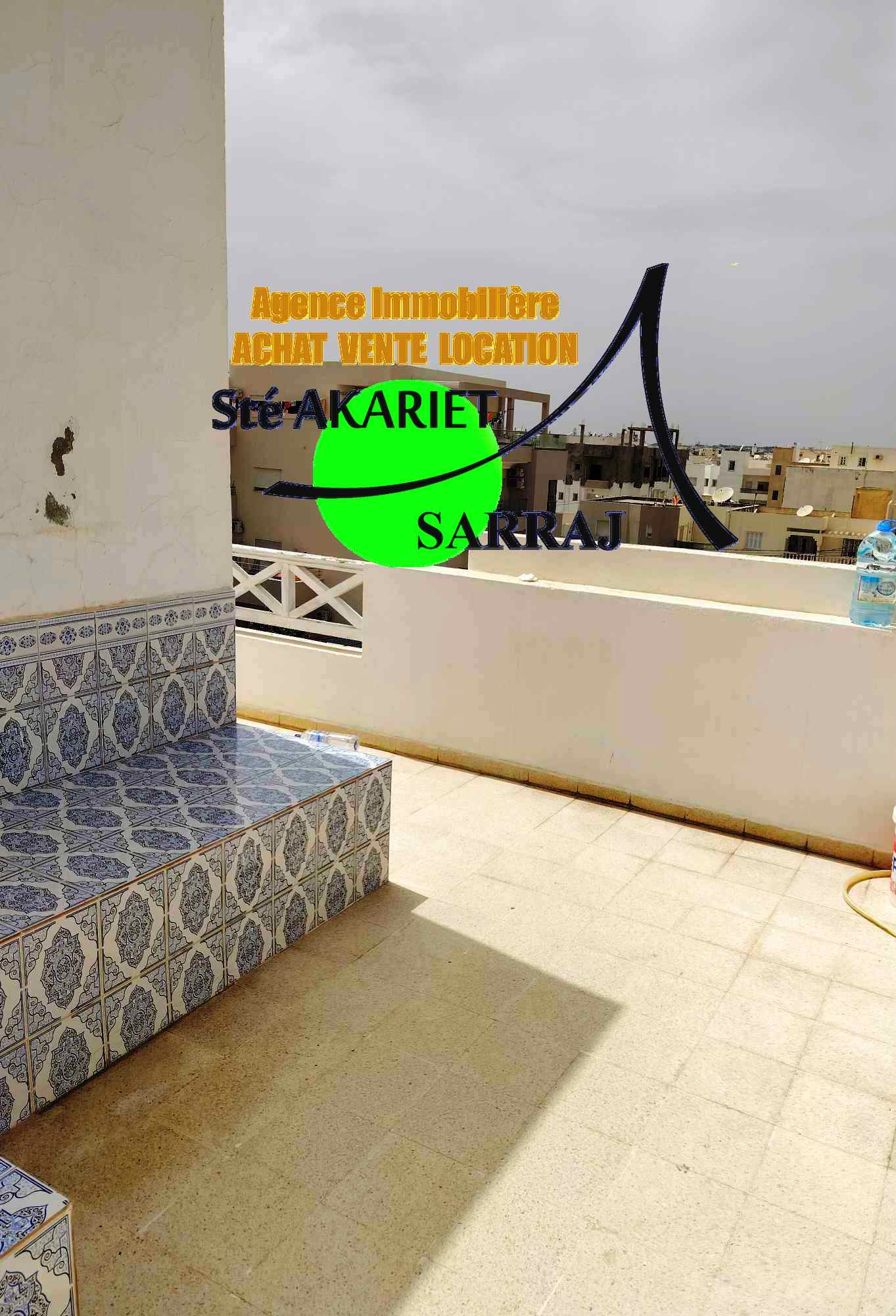 Sousse Jaouhara Sousse Khezama Vente Appart. 3 pices Appartement s2 pas loin de la poste khzema est