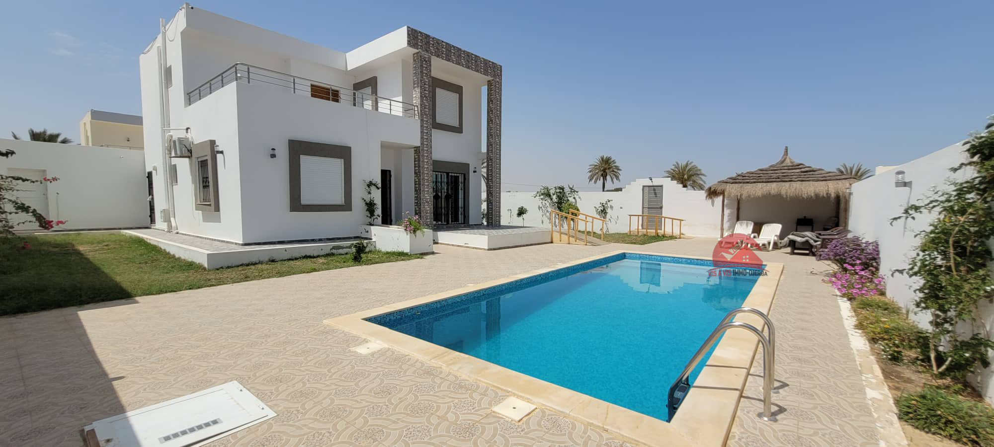 Djerba - Houmet Essouk Djerba  Location Maisons Grande villa avec piscine a djerba ref l762