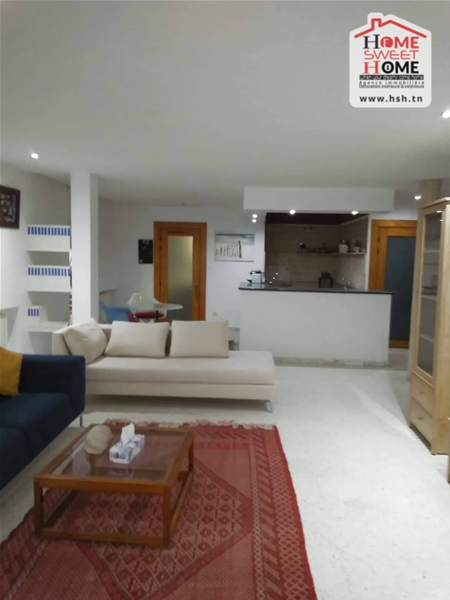 La Marsa Marsa Ennassim Location Appart. 2 pices Duplex amance meubl  la marsa