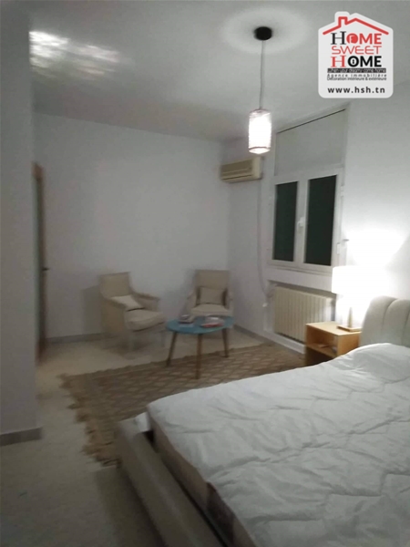 La Marsa Marsa Ennassim Location Appart. 2 pices Duplex amance meubl  la marsa