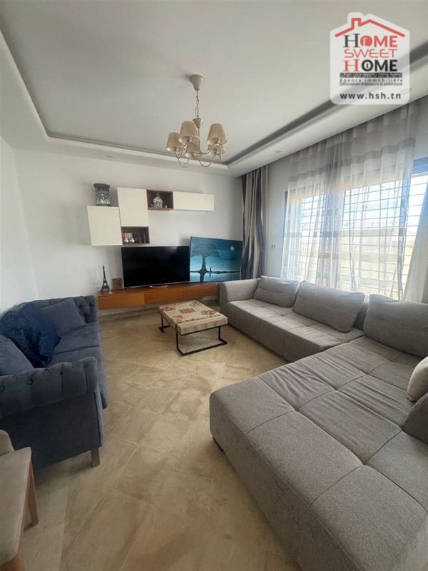 La Marsa Cite Erriadh Location Appart. 4 pices Rdc de villa alma meubl  la marsa erriadh