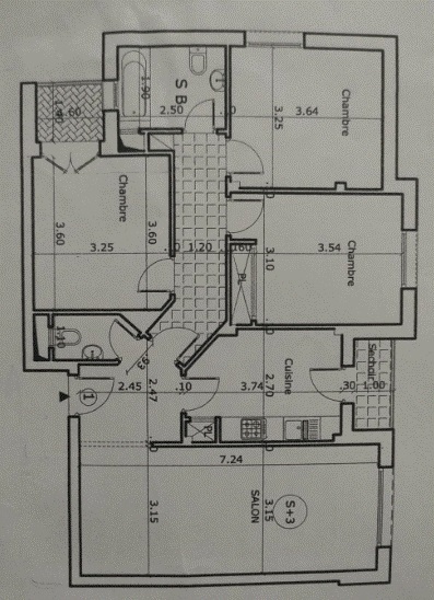 Sakiet Eddaier Sidi Mansour Vente Appart. 4 pices Appartement route sisi mansour km8