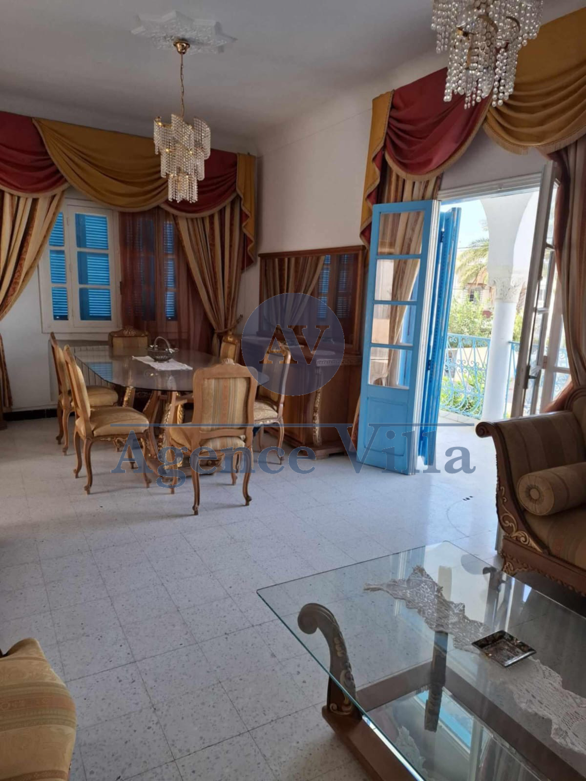 La Marsa Marsa Erriadh Location Maisons Etage de villa s3 meubl  la marsa plage