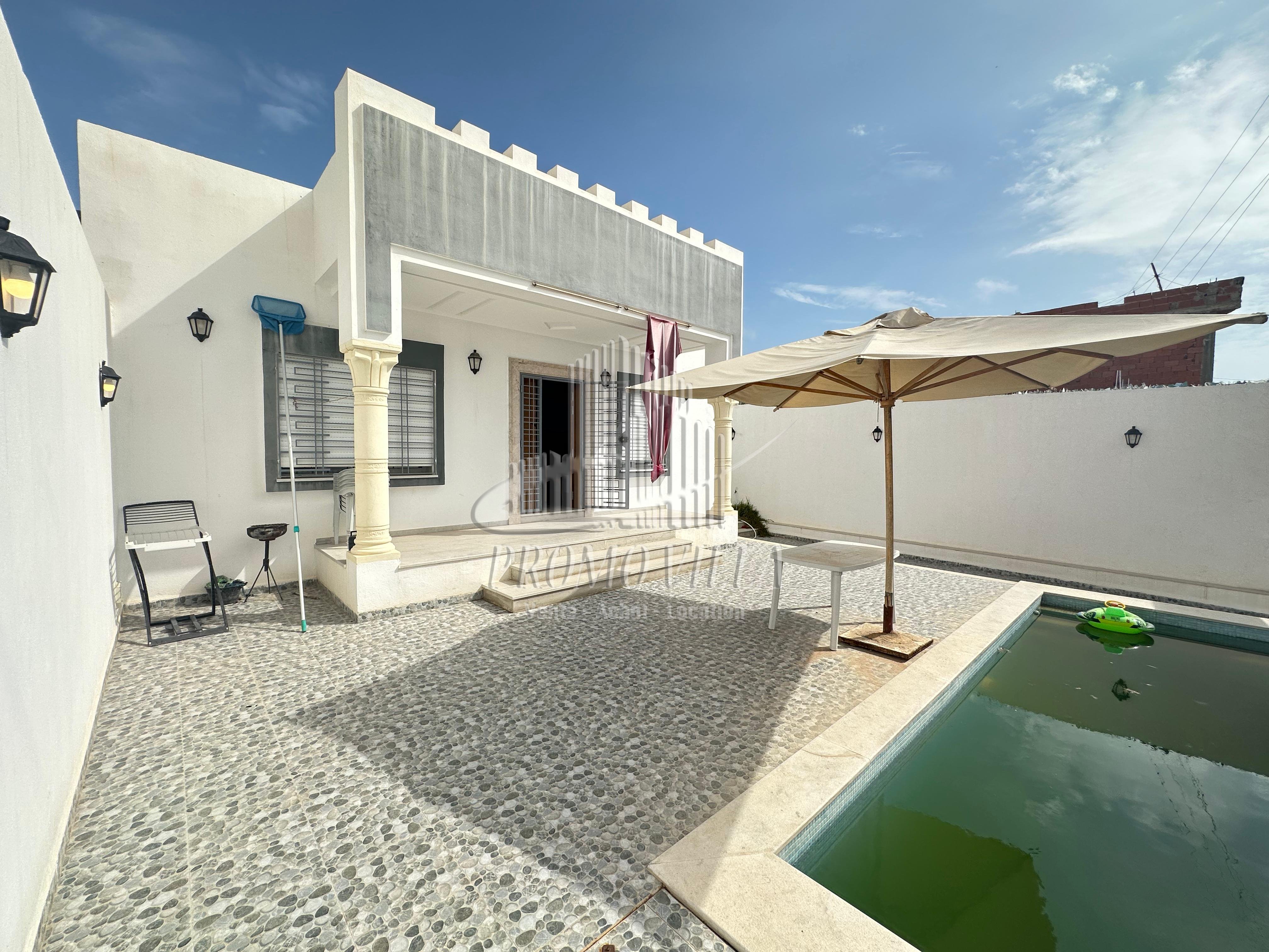 Hammamet Hammamet Vente Maisons Une villa s3 plain pied avec piscine