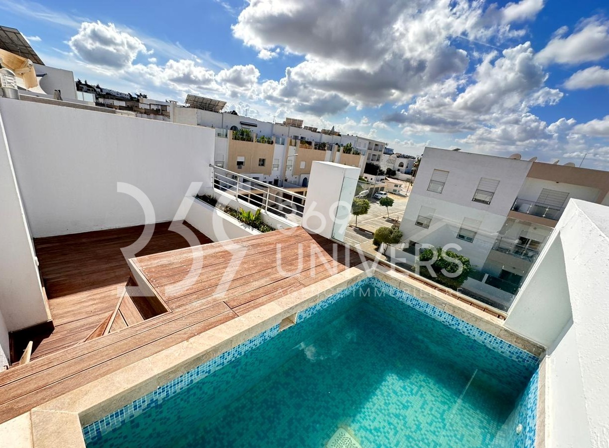 La Marsa Gammart Location Duplex Triplex avec piscine  gammarth ref rd048