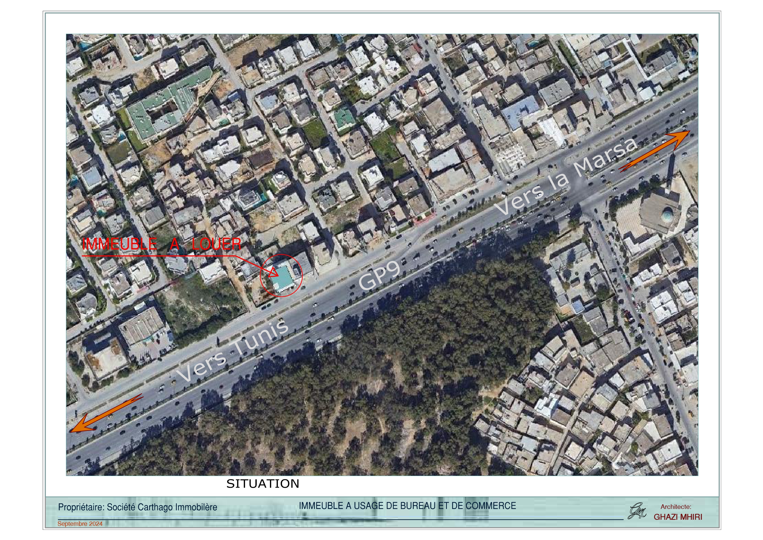 Ain Zaghouan Ain Zaghouan Location Surfaces Immeuble de bureaux et ou de commerce