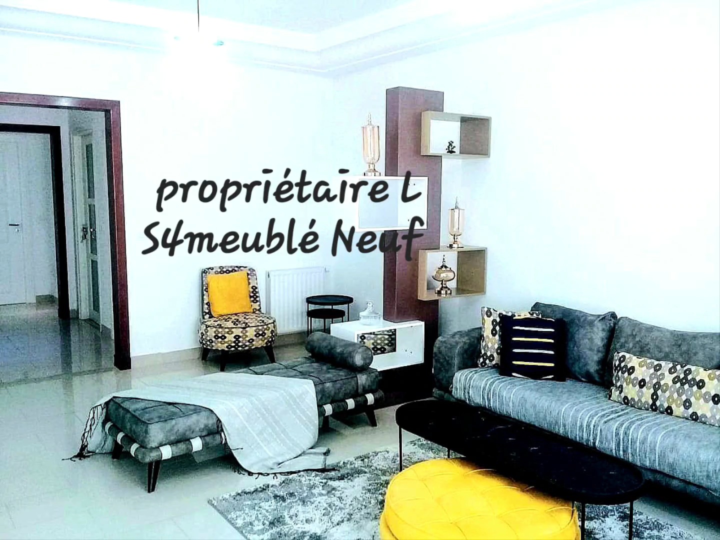 La Marsa El Aouina Location Appart. 4 pices Excellent apt s4meubl neuf pour tranger