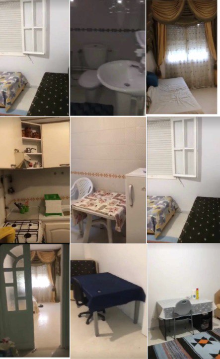 Raoued Cite Ennkhilet Location Appart. 2 pices Appartement richement meuble proche tchnopole