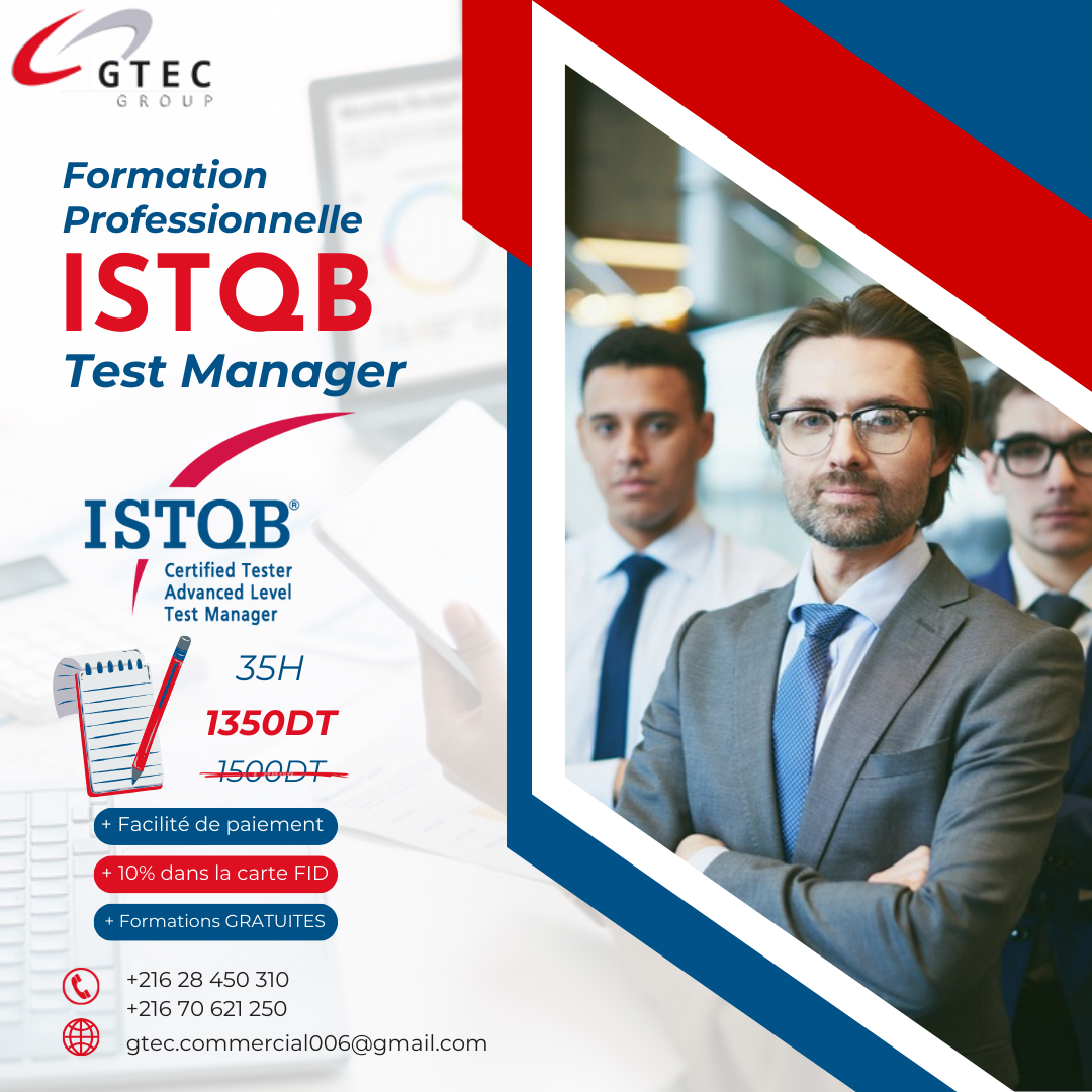 Ariana Ville Cite Ennasr 2 En groupe Autre Formation istqb advanced level test manager