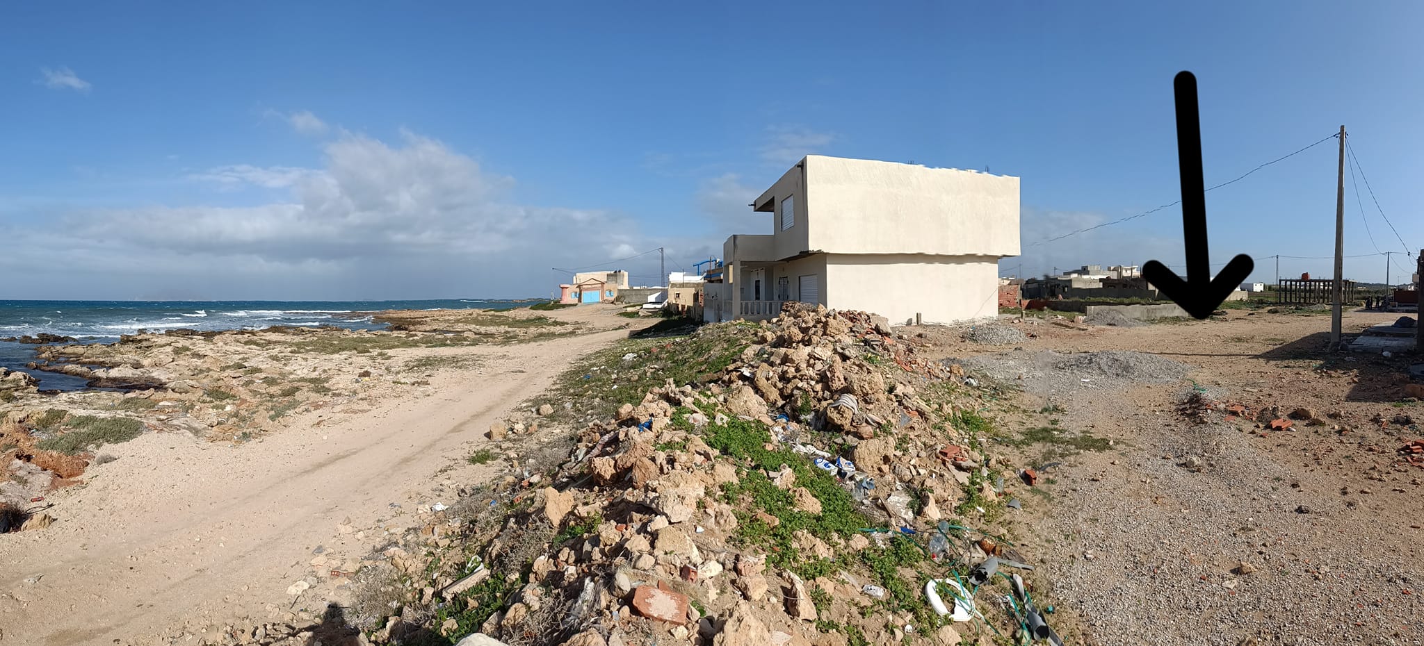 El Haouaria Sidi Daoud Terrain Terrain nu Des lot deuxime position de la mer