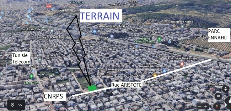 Raoued Cite El Ghazala 1 Terrain Terrain nu Terrain nue zone rsidentielle viabilise