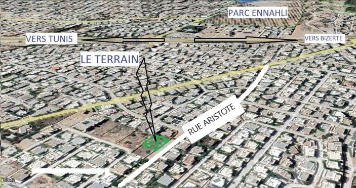 Raoued Cite El Ghazala 1 Terrain Terrain nu Terrain nue zone rsidentielle viabilise