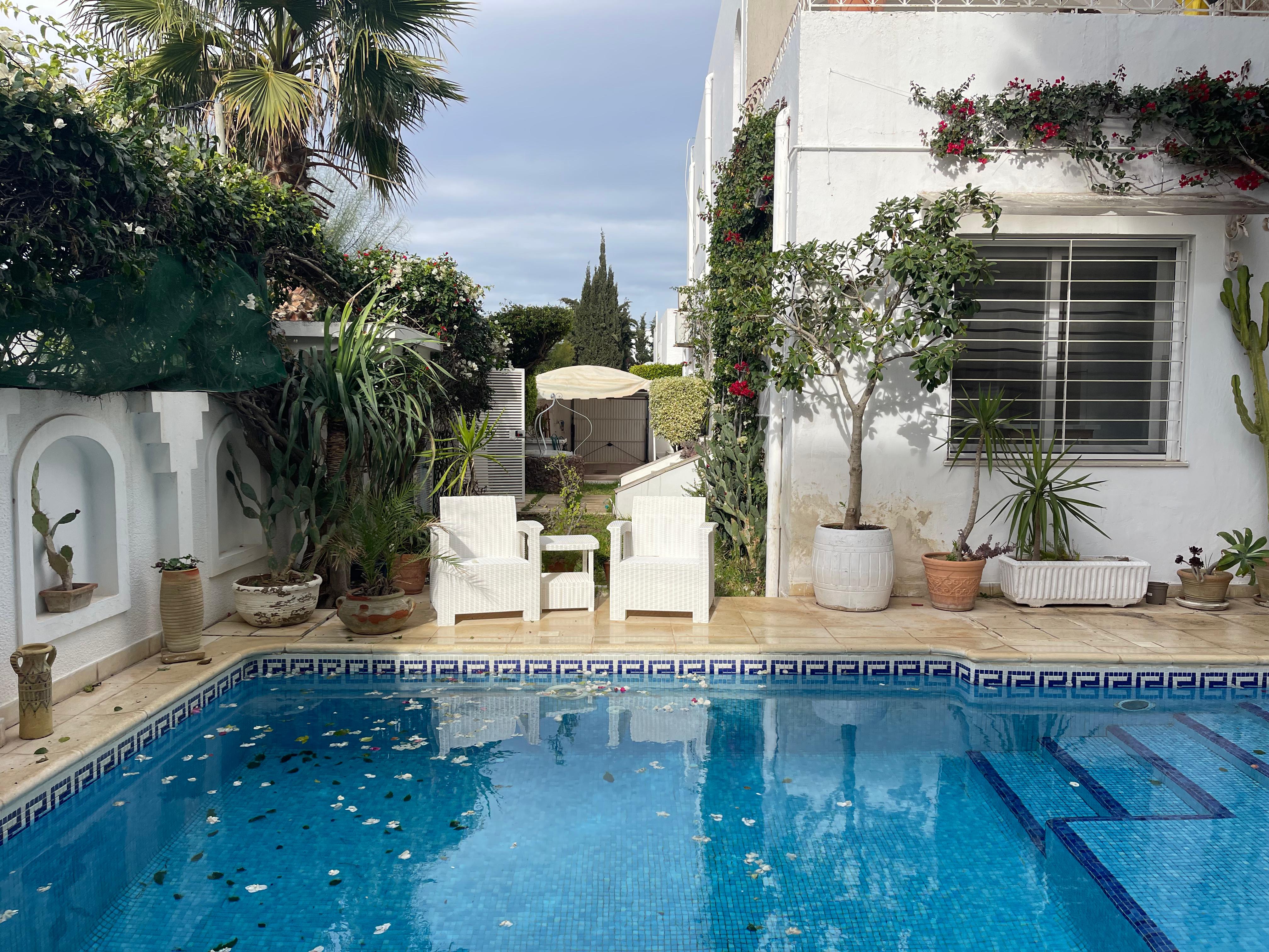 La Marsa Marsa Ennassim Location Maisons Un rez de chausse avec piscine  la marsa