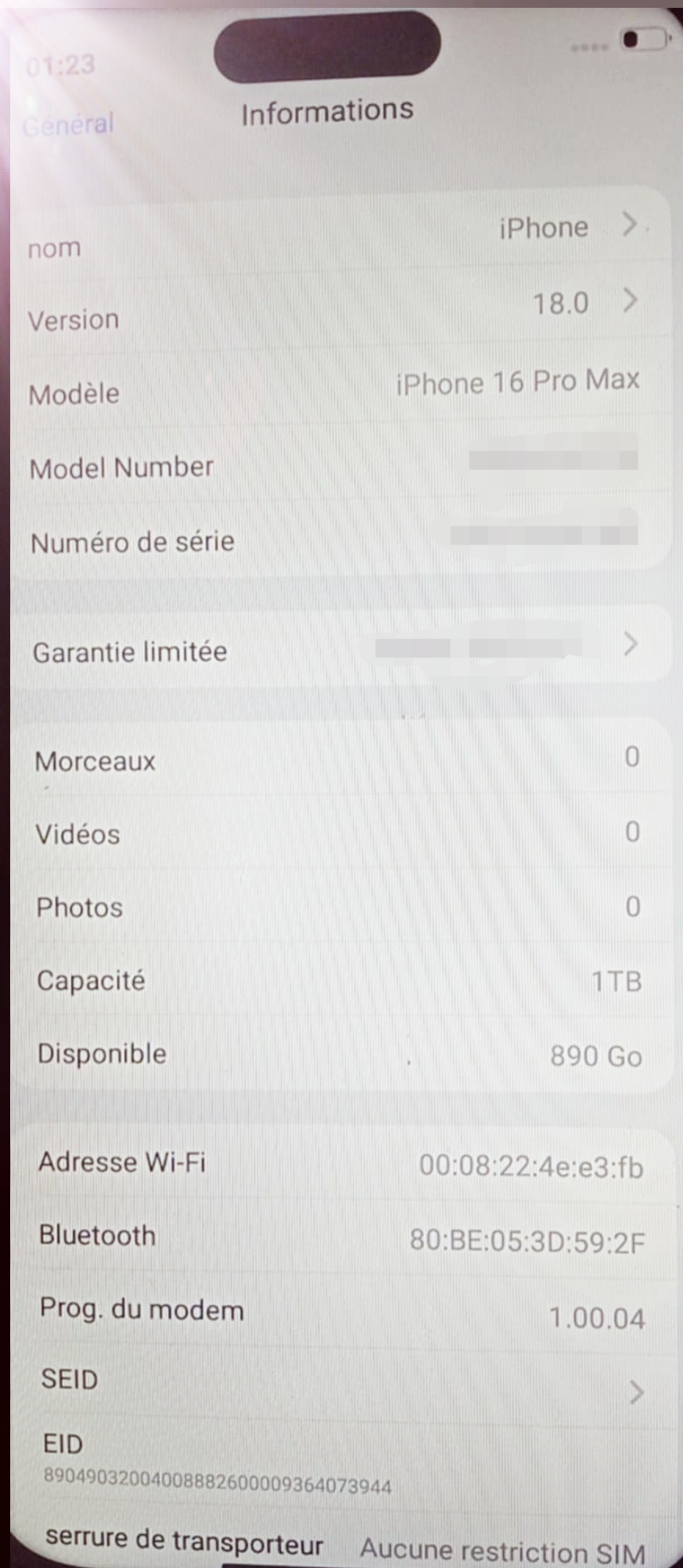 La Marsa Gammart Apple - iPhone Autre Modle Iphone 16 pro max original