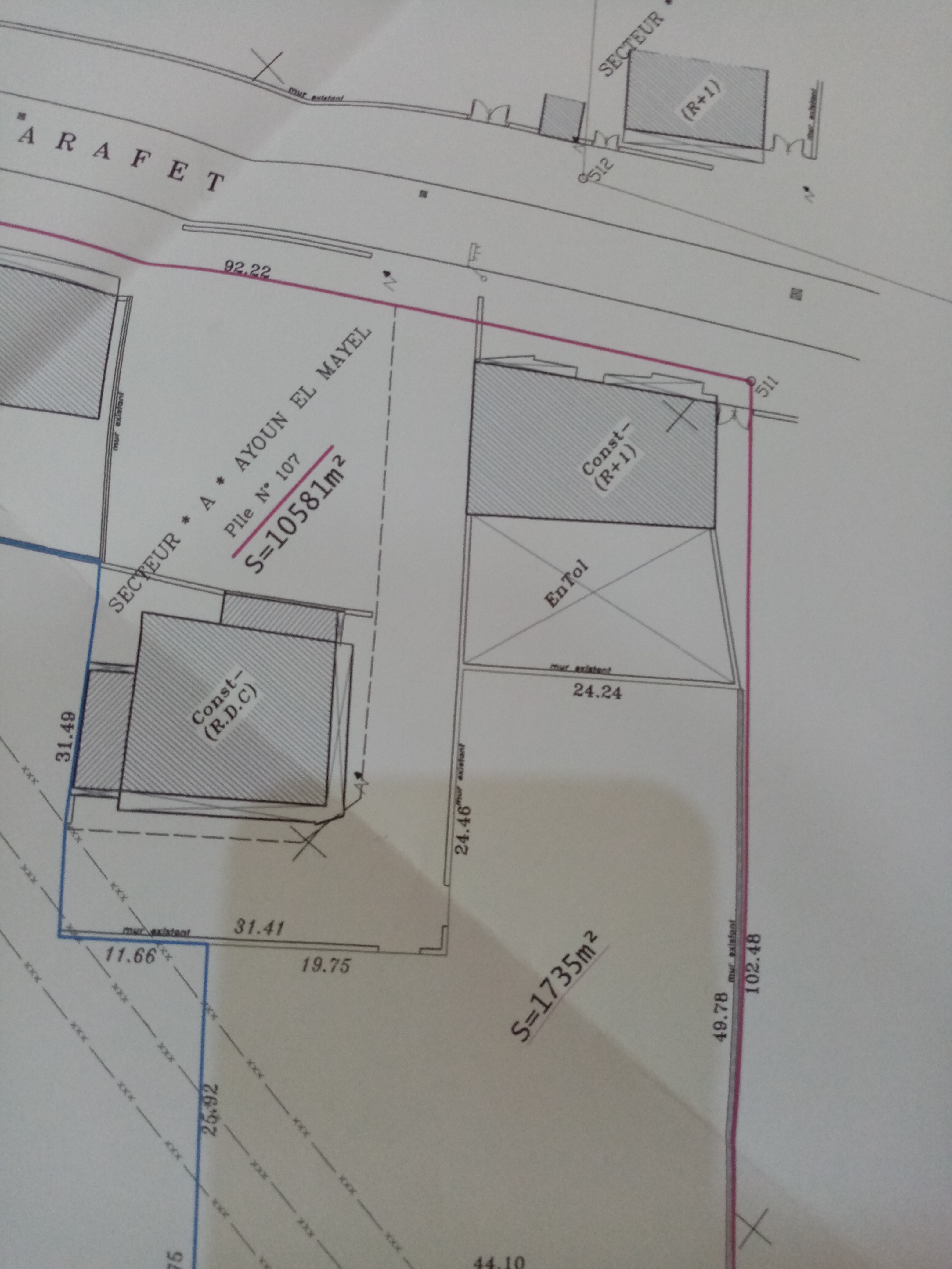 Sfax Sud El Aouabed Vente Surfaces Tout projet