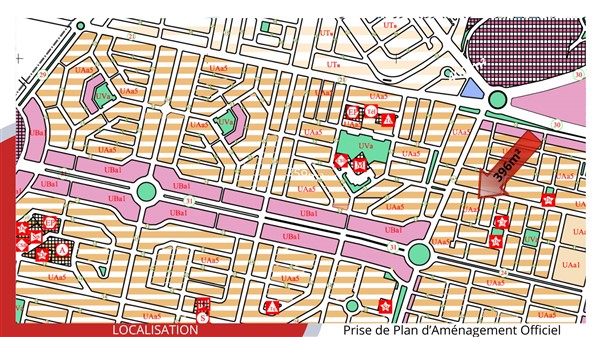 Hammam Chatt Borj Cedria Terrain Terrain nu Terrain de 396 m2 de coin  680 tnd le m2