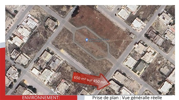 Hammam Chatt Borj Cedria Vente Maisons Projet inachev  650 m2 sur un terrain de 450 m2