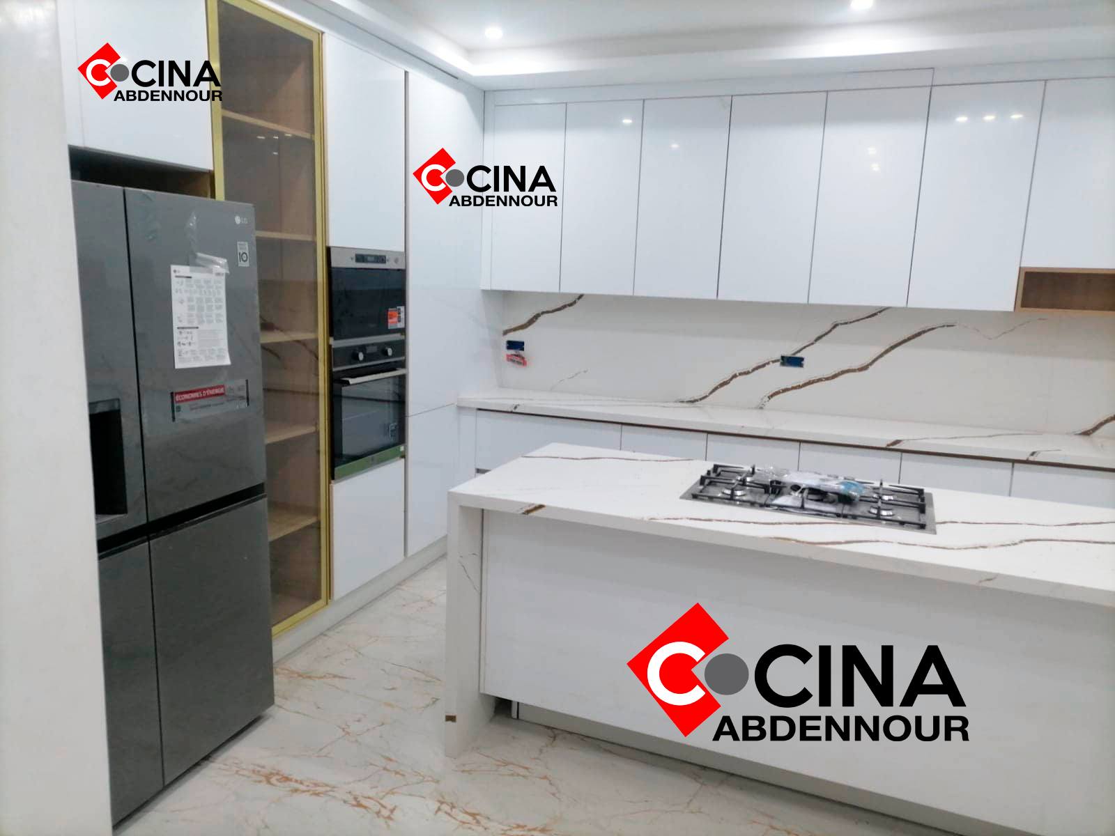 La Soukra Sidi Frej Meubles de cuisine et salle de bain Cuisines Equipes Cuisine blanc sur mesur