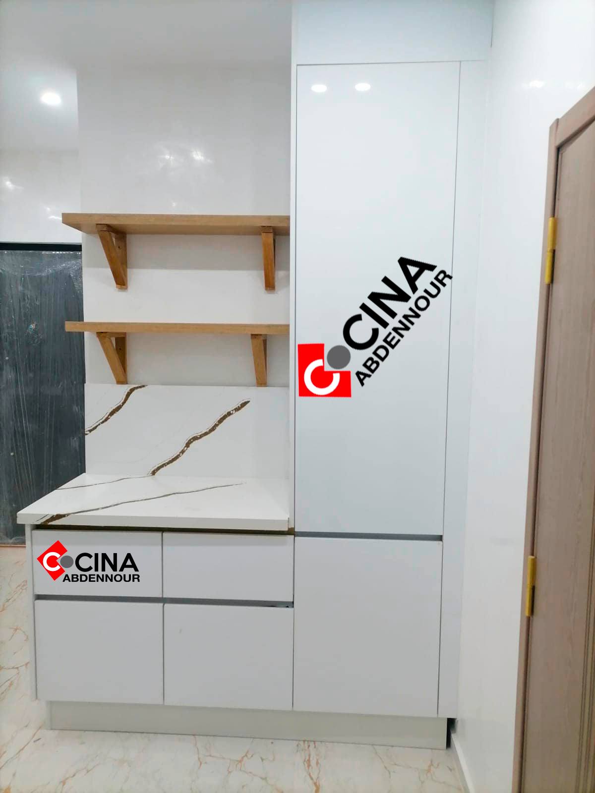 La Soukra Sidi Frej Meubles de cuisine et salle de bain Cuisines Equipes Cuisine blanc sur mesur