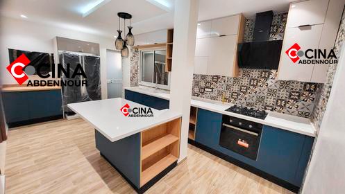 La Soukra Sidi Frej Meubles de cuisine et salle de bain Cuisines Equipes Chantier rabiaa cuisine bleu