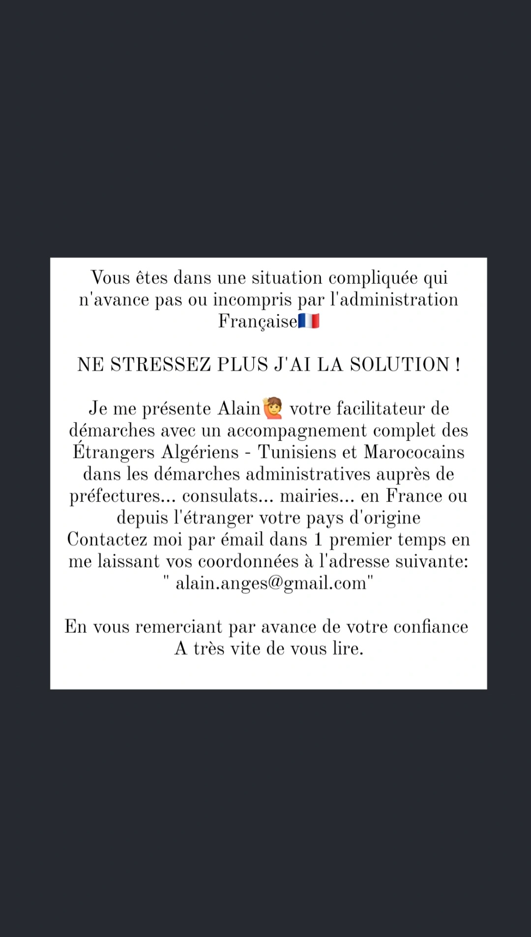 La Marsa Berge Du Lac Emploi de maison Autre Formalits des tunisiens pour la france