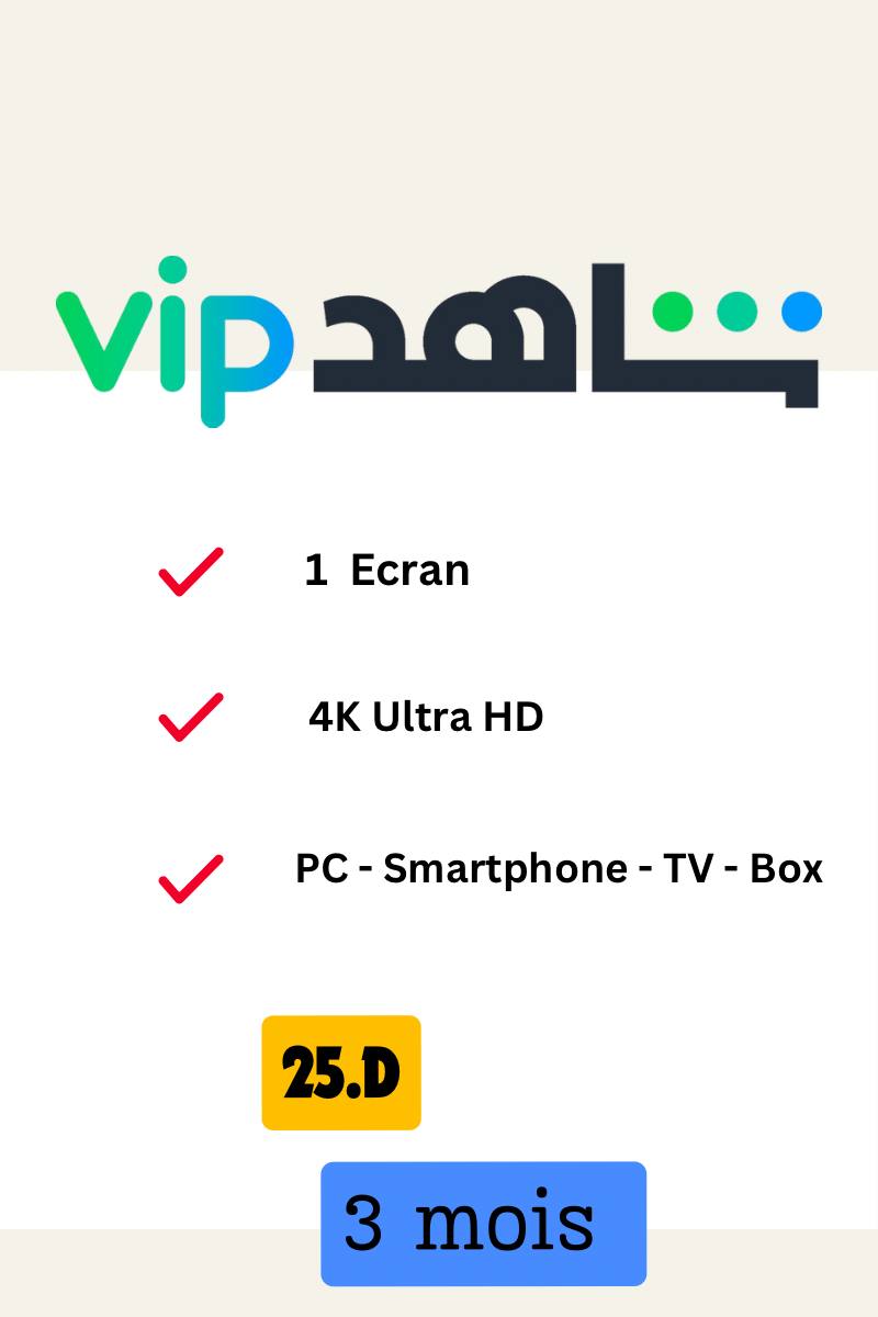 Monastir Monastir Autre Autre Netflix amazon prime video et spotify shahid vip