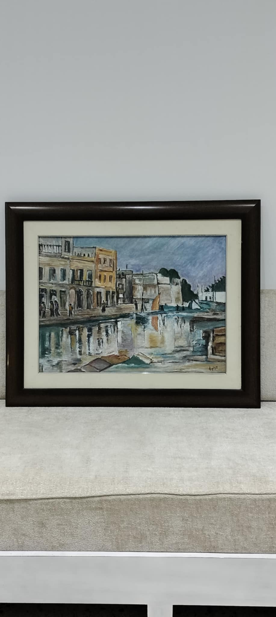 Sfax Sud Merkez Dammak Objets de dcoration Dcoration intrieure Tableau paysage urbain peinture sur toile encadre